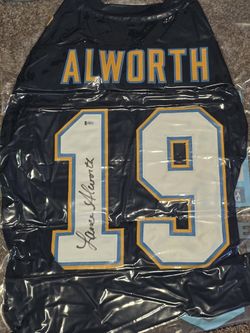 Lance Alworth Signed Jersey Beckett Certified