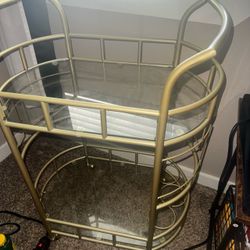 Gold bar cart
