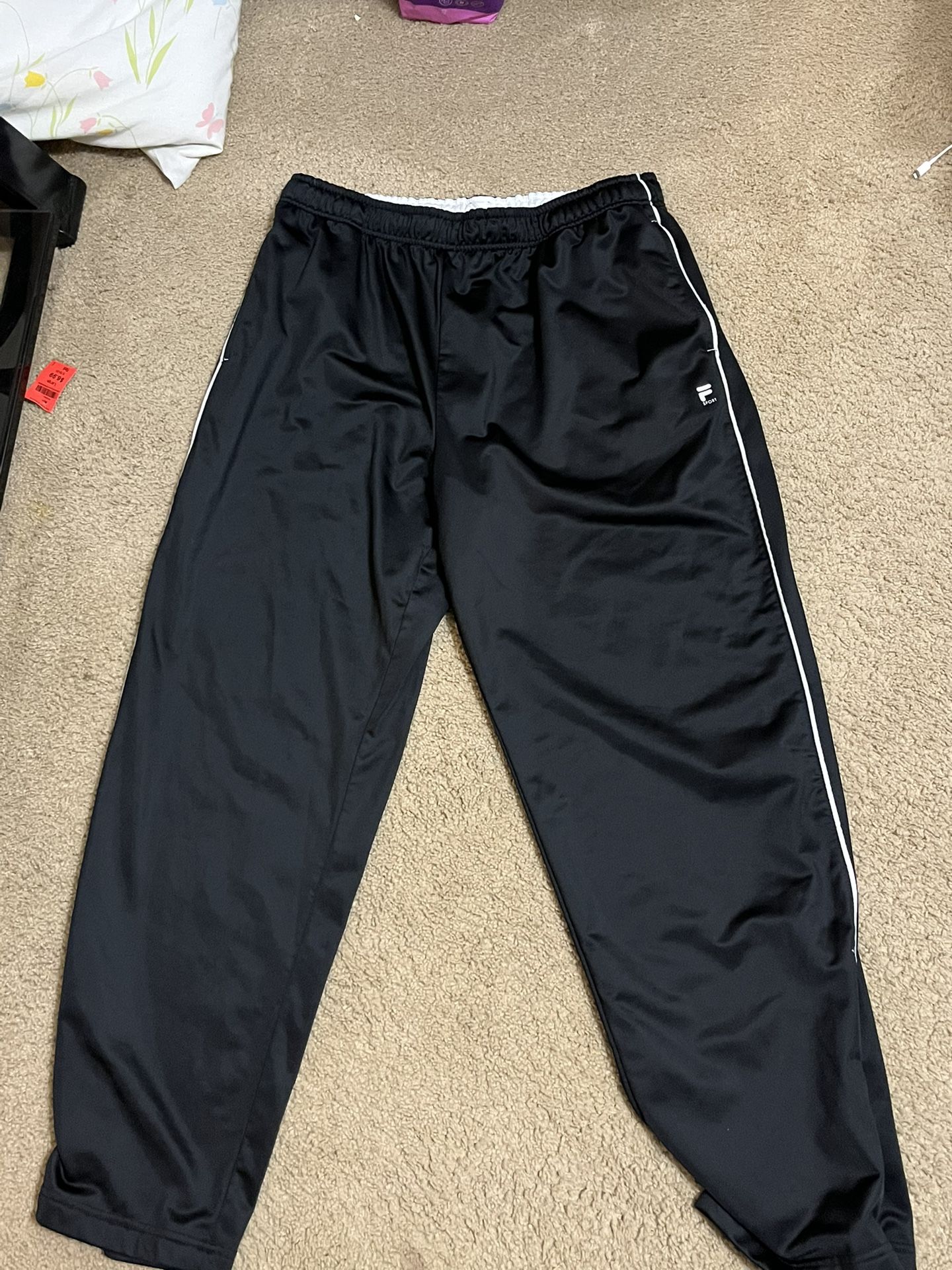 Fila Black Baggy Sweats