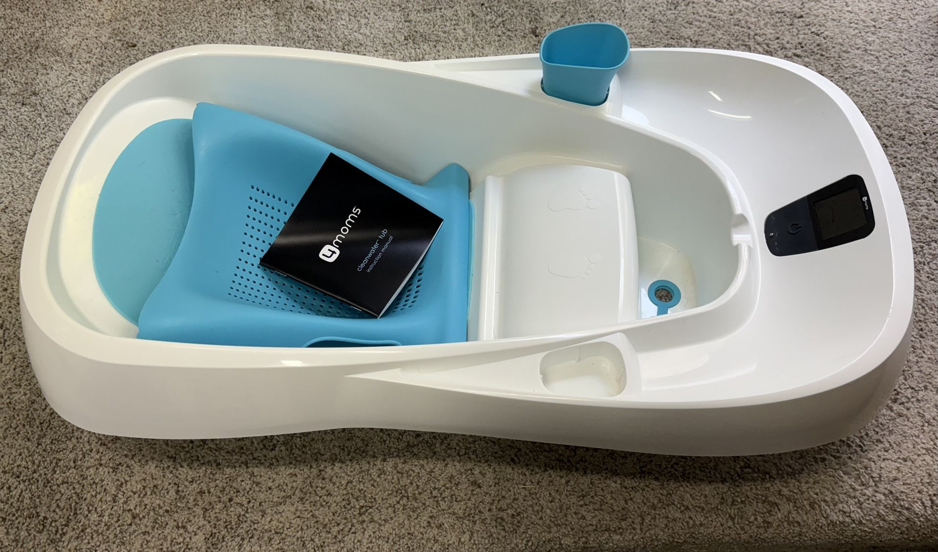 4moms Cleanwater Tub, 3-in-1 Grow-with-Me Baby Bathtub