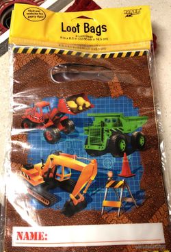 (2) Kids truck loot bags