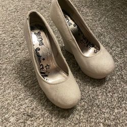 Beige Wedges 6 1/2 