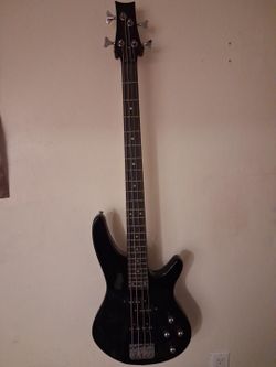 4-String Electric Bass Guitar – Black – $150 OBO