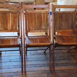 ANTIQUE FOLDING CHAIRS