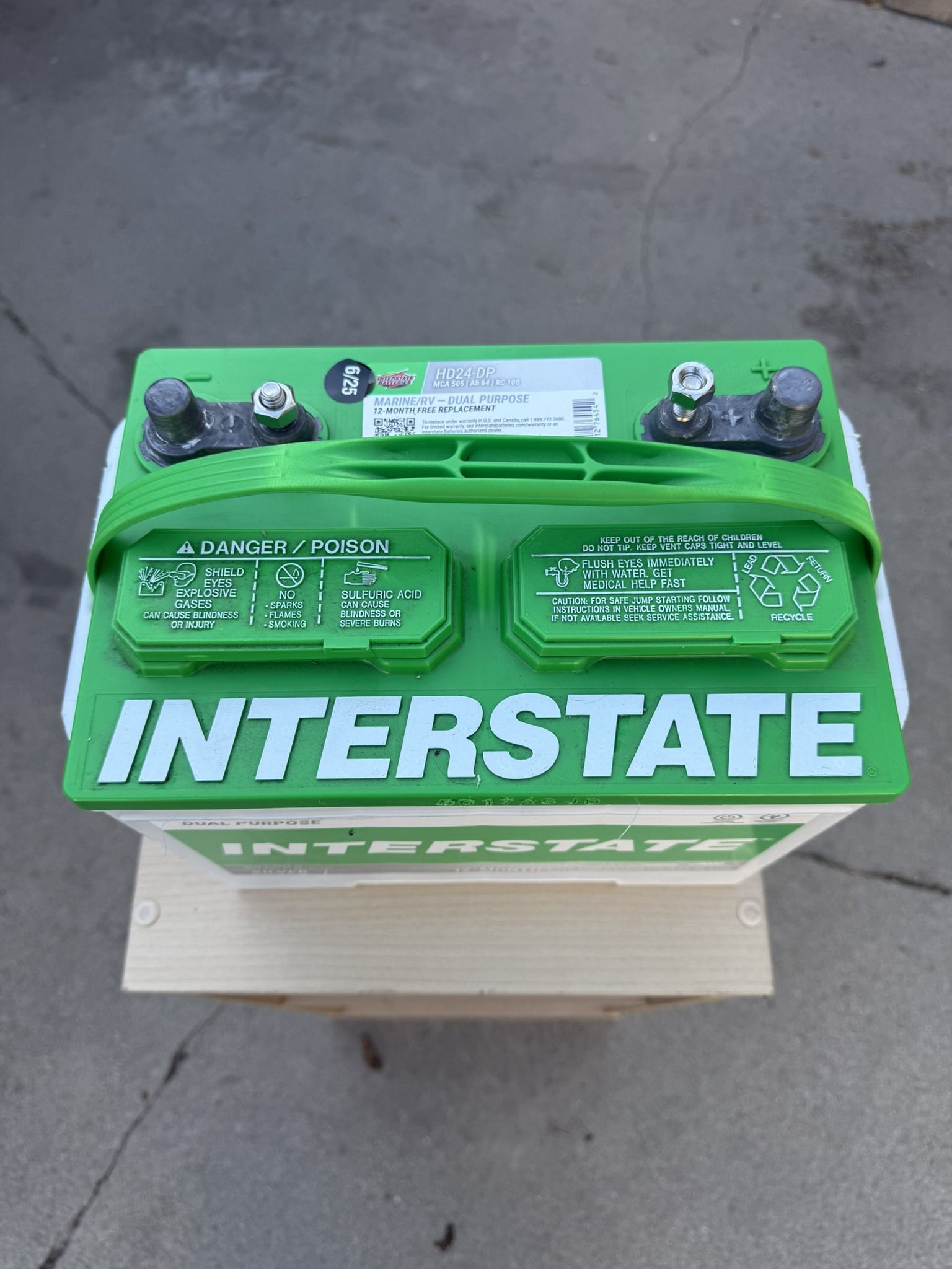 Interstate 12v Boat/RV Battery