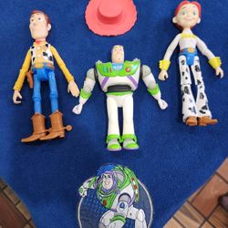 Disney Woody, Buzz And Jessie Action Figures