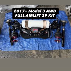 2017+ Tesla Model 3 AWD Airlift 3P Kit Air Suspension