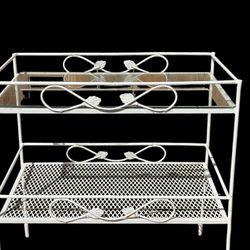 MCM Wrought Iron Patio Table