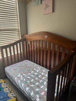 FREE Wooden Toddler Crib with Mattress