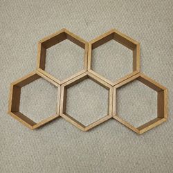 Hexagon Shelves