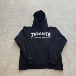 Thrasher Skate Mag Hoodie, Youth Size Large - Black 