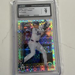 2025 SHOHEI OHTANI X-FRACTOR CGC- 9 TOPPS CHROME #1