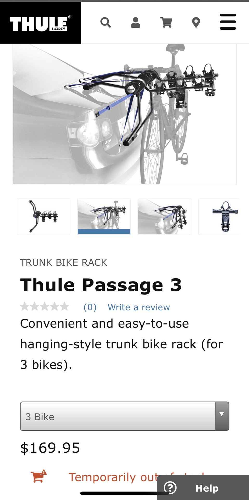 Bike Rack Thule....SELL PENDING