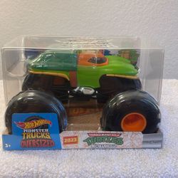 2023 Hot Wheels Monster Trucks Teenage Mutanta Ninja Turtles Michelangelo 1/24