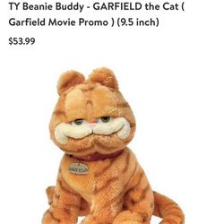 Ty Beanie Baby Collectible GARFIELD The Cat 