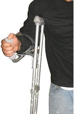 Drive Medical 10105-1 Platform Walker/Crutch Attachment, Silver