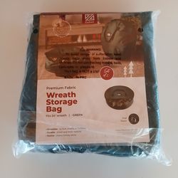 Zober Premium Fabric  Wreath Storage Bag, Set of 2 24"