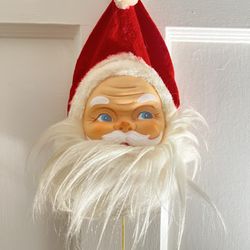 MCM Mid Century Modern Vintage MUSICAL Japan SANTA Clause Christmas Fred Roberts 9 1/2”Wall DECOR