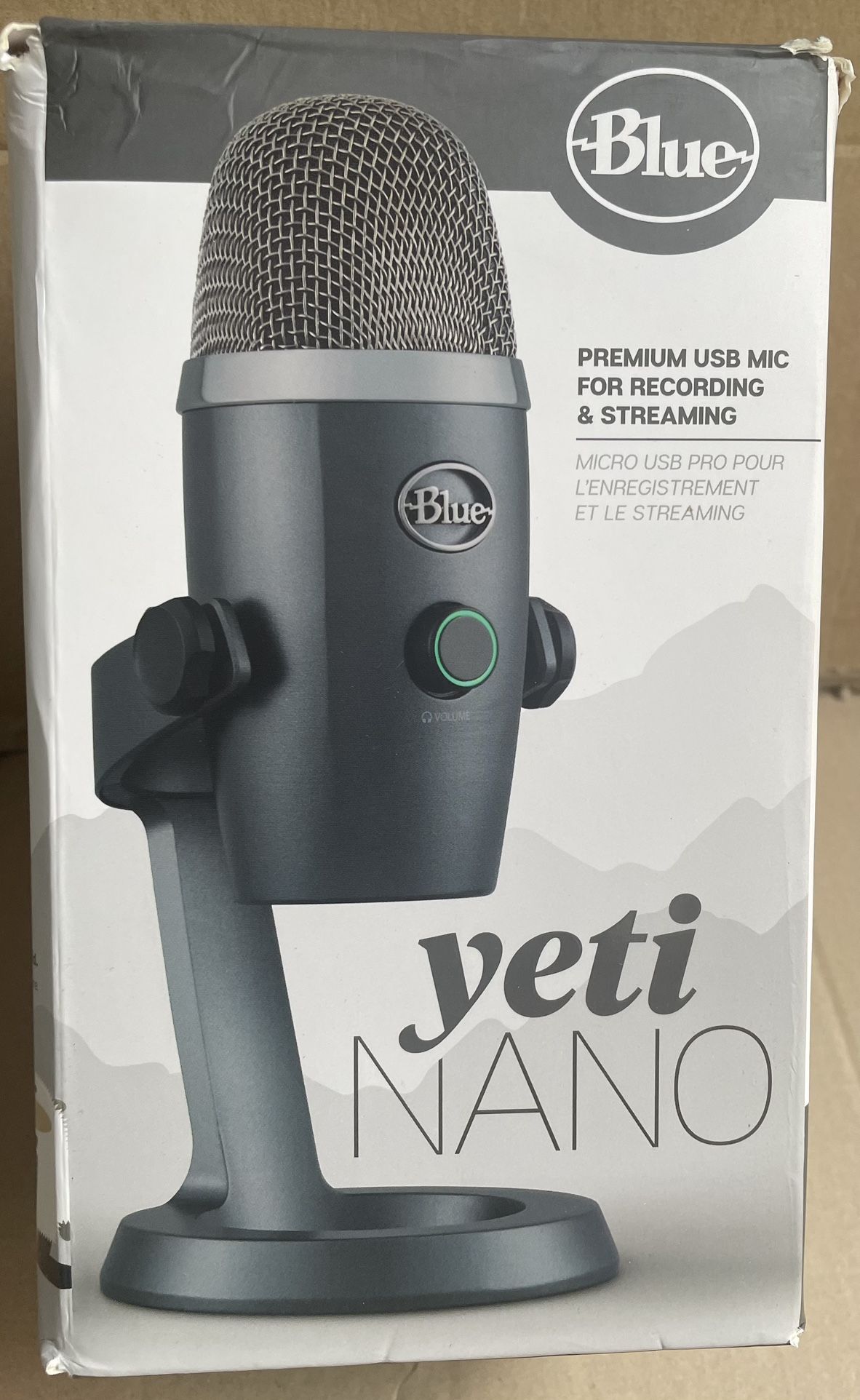 Logicool G Blue Yeti Nano Gaming Microphone New In It’s Original Opened Box