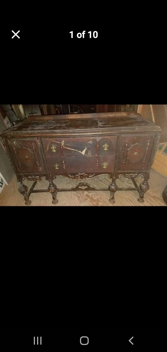 Late 1800's- 1920's Era Beautiful Jacobean Buffet
