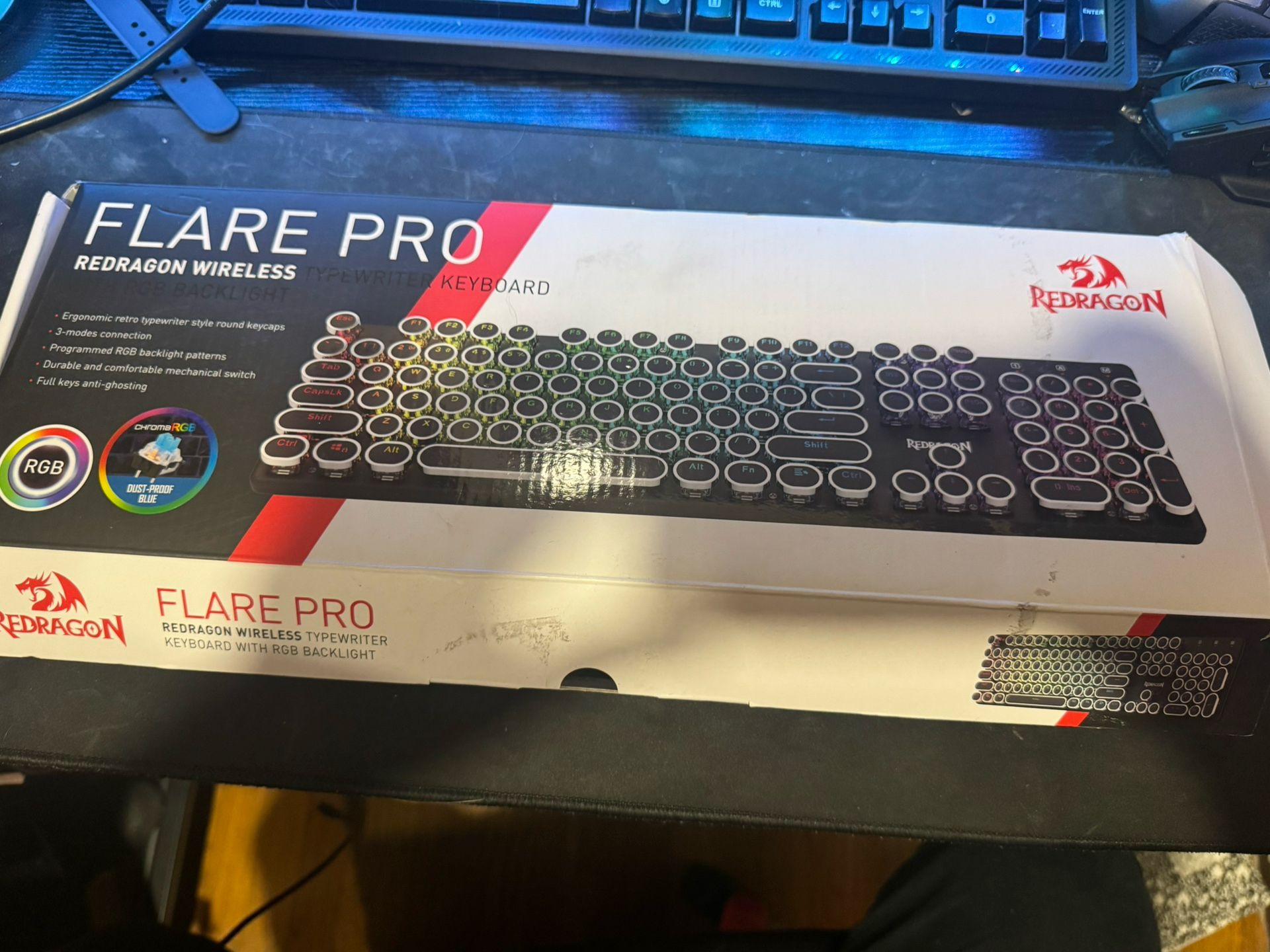 Red Dragon Wireless RGB Gaming keyboard