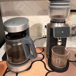 Coffee maker and grinder