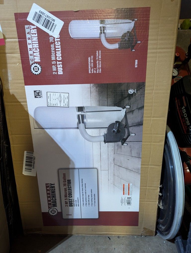 Harbor Freight 70 Gal Dust Collector *NEW*