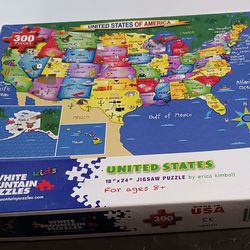 PUZZLE OF THE STATES OF AMERICA