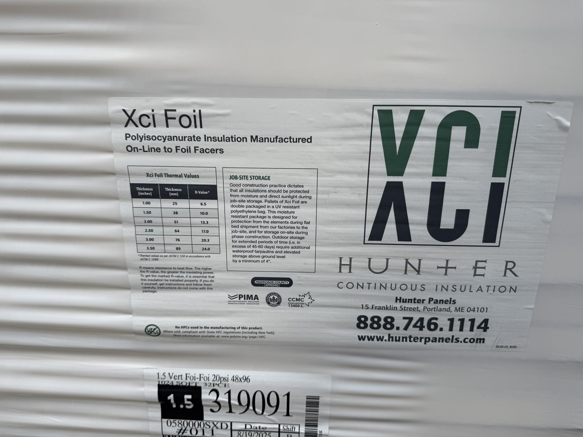 18 Sheets R10 1.5” Rigid Foam Insulation
