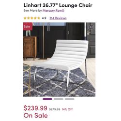 Faux Leather White Chair