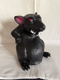 Black Rat Halloween Prop Figure