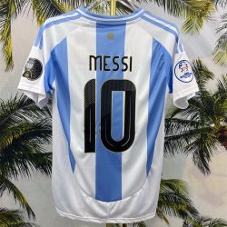 2024 Copa America Argentina Lionel Messi NO.10Home Short Sleeve Football Jersey
