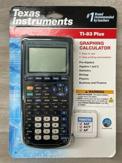 Texas Instruments TI-83 Plus Graphing Calculator New Sealed In Package (PO1023994)