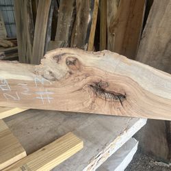 Live Edge Pecan Floating Shelves
