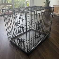 Dog Crate Collapsible Metal Frame 