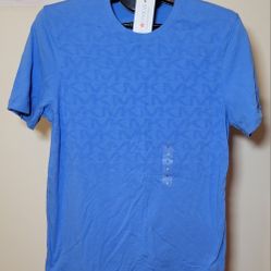 New Michael Kors Neptune Blue T-Shirt - Size S (0284)