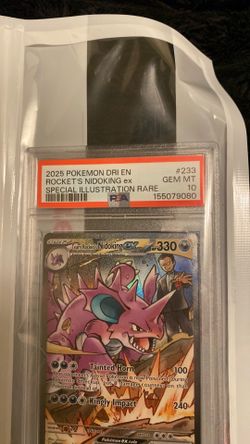 Rockets nidoking ex psa 10 Pokémon card