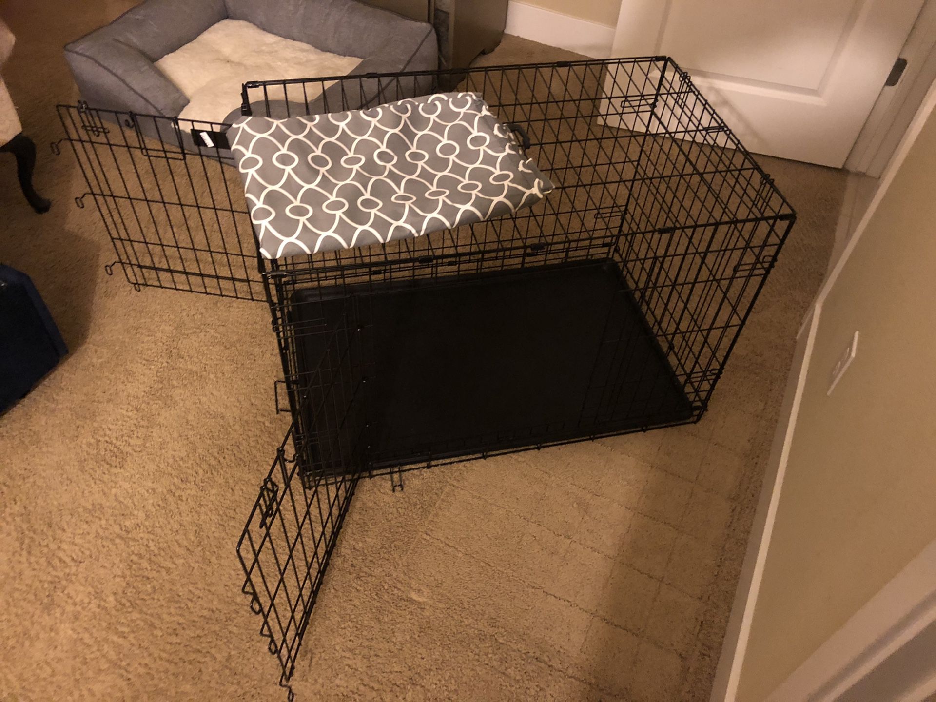 Dog kennel with kennel cover