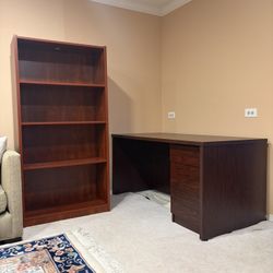 Bookshelf And Desk