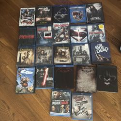 22 blu ray dvd lot