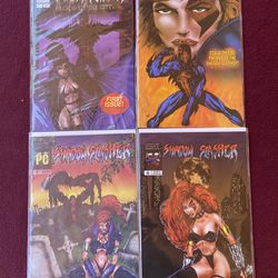 SHADOW SLASHER #1, #2, #5, #6  Comic Book lOT OF 4  Bagged & Boarded
