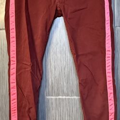 Hudson Loulou Crop Jeans – Pink Tuxedo Stripe – Size 27