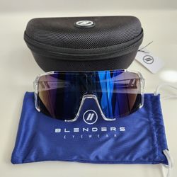 Blenders Eyewear Expose Wave Dover Full Shield Wraparound Sunglasses NWT