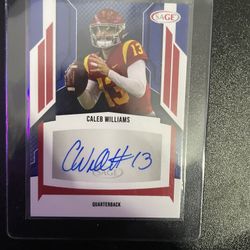 Caleb Williams Red Foil Auto 2023