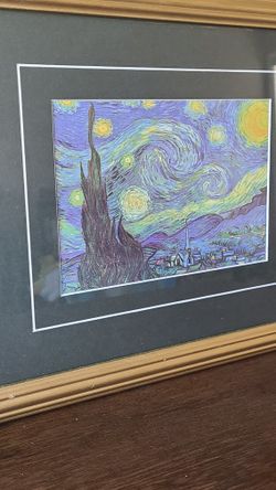 Framed Print Of Van Gogh Starry Night