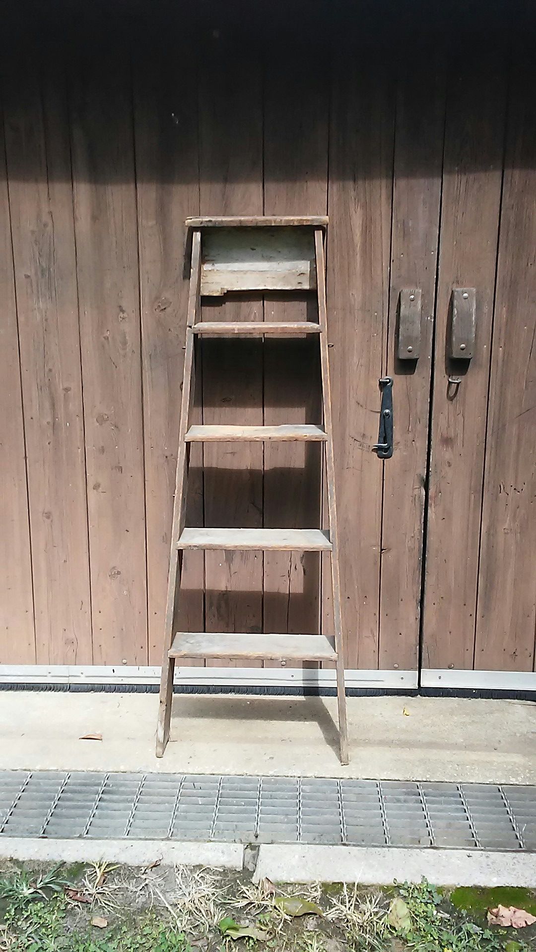 Old wood ladder
