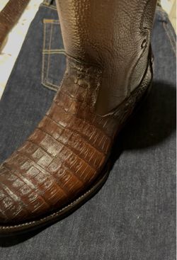 Boots botas de cocodrilo con cinturón
