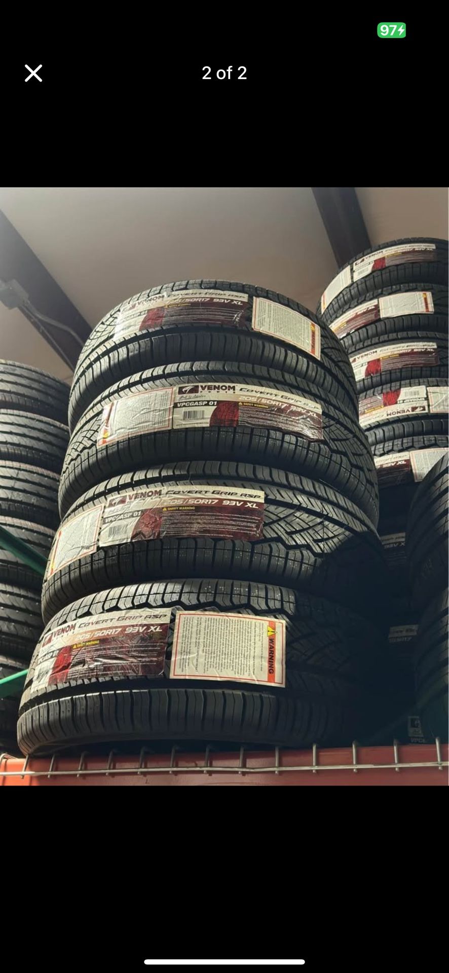 205/50/17 Venom Covert Grip ASP 93V Tires
