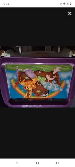 Vintage Noah's ark lap tray