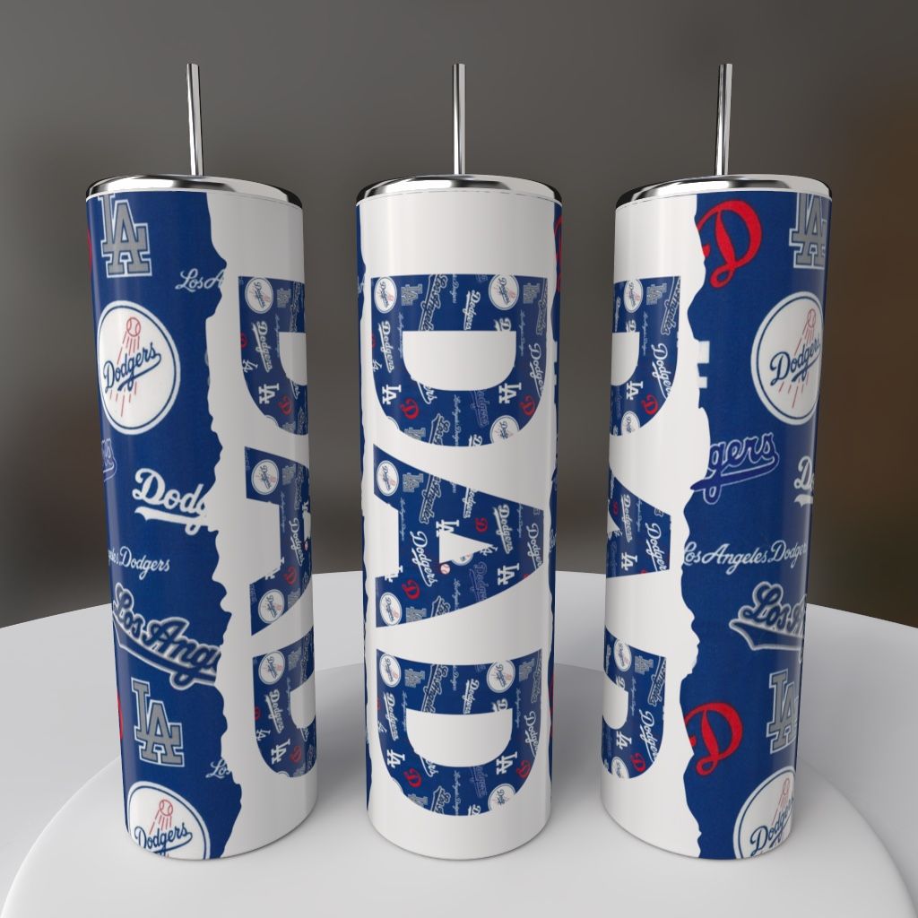 Los Angeles Dodgers Baseball Dad Tumbler
